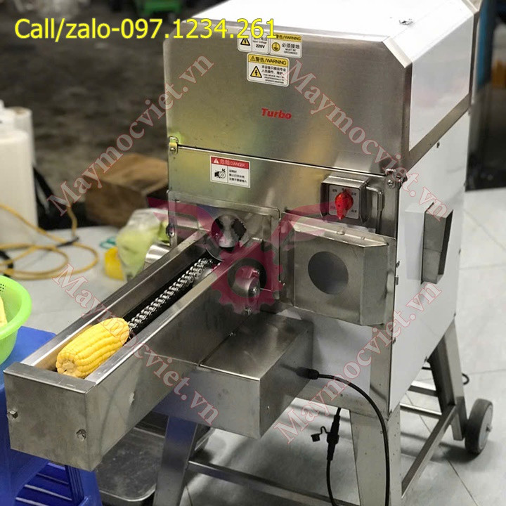 Máy tuốt (tách) hạt ngô (bắp) tươi tự động VM268