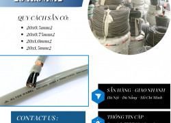 Cáp điều khiển 20x1.0mm2 có lưới chống nhiễu Altek Kabel
