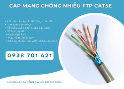 Cáp Mạng Chống Nhiễu FTP Cat5e – Cáp Mạng Có Lớp Chống Nhiễu sẵn Đà Nẵng
