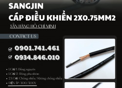Cáp điều khiển Sangjin 2x0.75 HCM, Hà Nội, Đà Nẵng