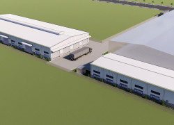 CHO THUÊ KHO XƯỞNG 100% TẠI KCN QUANG MINH, HÀ NỘI – XE CONTAINER ĐỖ CỬA
