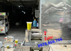 MÁY ÉP MÍA 4 LÔ TẤN PHÁT - máy ép mía PT40-2c 4 lô 1000W là dòng đầu ép đặt bàn ép trên xuống