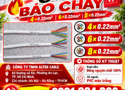 Cáp Báo Cháy Ruột Đồng 0.22mm², 4–8 Lõi ALTEK KABEL