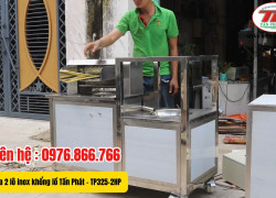 MÁY ÉP MÍA 2 LÔ INOX KHỔNG LỒ TẤN PHÁT - DÒNG MÁY ÉP MÍA 2 LÔ TRUYỀN THỐNG TẠO BỌT