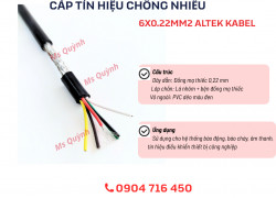 Cáp tín hiệu chống nhiễu 6x0.22 mm2 Altek Kabel