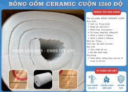 Bông Ceramic cuộn cách nhiệt chống cháy
