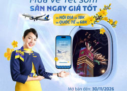 Vietravel Airlines mở bán vé Tết 2027 chỉ từ 18.000 đồng