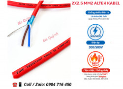 Cáp chống cháy chống nhiễu 2x2.5 Altek Kabel FR225