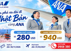 Khám phá Nhật Bản cùng ANA với vé khứ hồi từ 280 USD