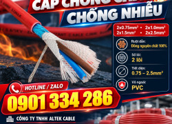 Cáp Chống Cháy Chống Nhiễu Ruột Đồng 2x0.75mm² ALTEK KABEL