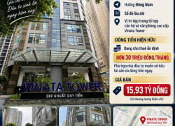 Chính chủ bán căn góc sàn thương mại VINATA TOWER – KHUẤT DUY TIẾN