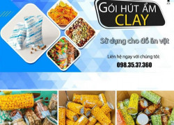 Gói hút ẩm Clay opp chuyên dùng cho hàng ăn vặt , hạt dinh dưỡng