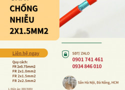 Dây cáp chống cháy 2x1.5 có chống nhiễu Altek kabel sẵn Hà Nội