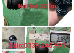 Nút bịt đầu ống phi 32mm, chân đế cao su giá sỉ