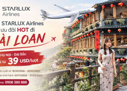 Vé máy bay Hà Nội – Đài Bắc từ 39 USD, vi vu Đài Loan