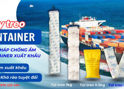 Hàng xuất khẩu đi biển – Chủ động chống ẩm container