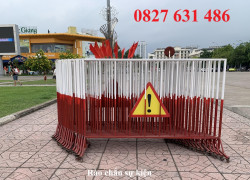 Xưởng sản xuất barie 1mx2m, Hàng rào di động 1,2mx2m, rào chắn ngăn kho 1m5