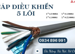 Cáp Điều Khiển 5x1.0, 5x1.5, 5x0.75, 5x0.5 Hà Nội, Bắc Ninh, Hưng Yên Giao Ngay