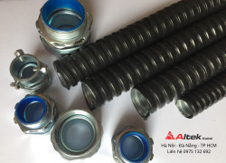 Ống ruột gà lõi thép bọc nhựa + đầu nối Altek Kabel