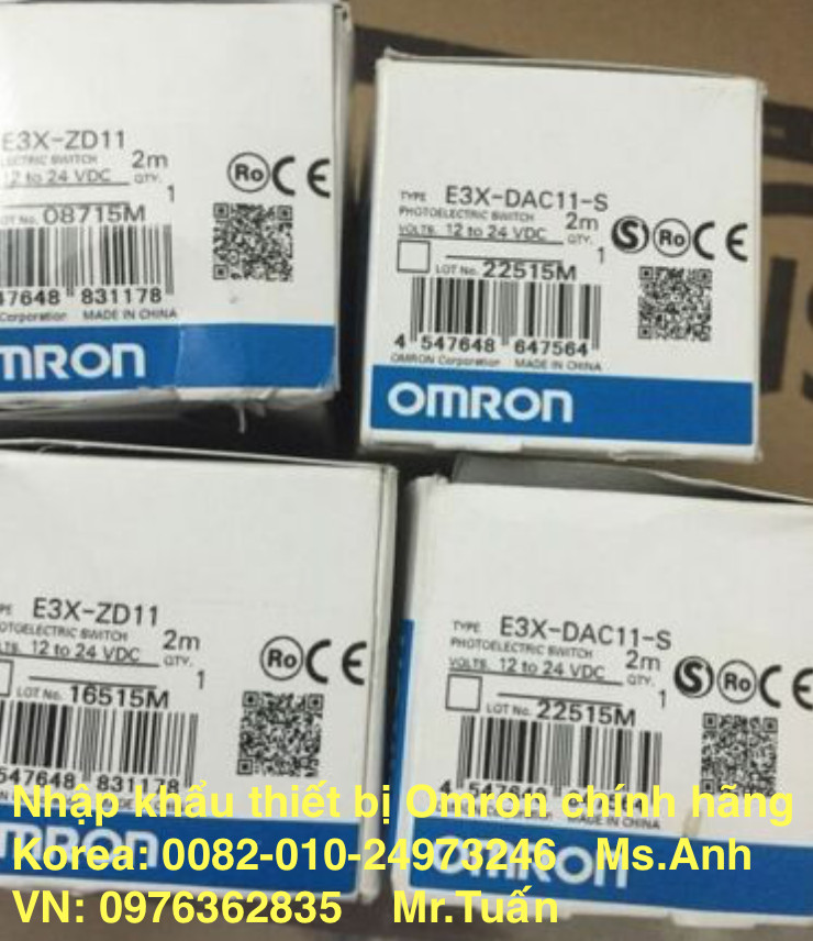 Chuyên cung cấp cảm biến quang E3F2-7B4 2M Omron chính hãng