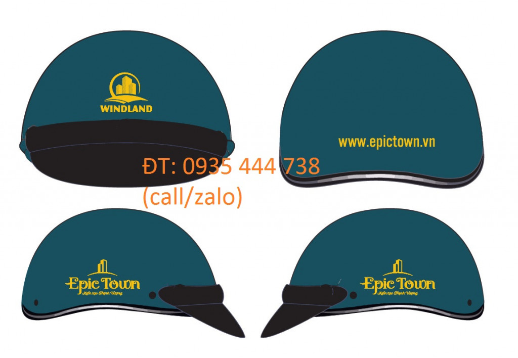 Xưởng nón bảo hiểm chất lượng in logo giá rẻ tại Quảng Ngãi