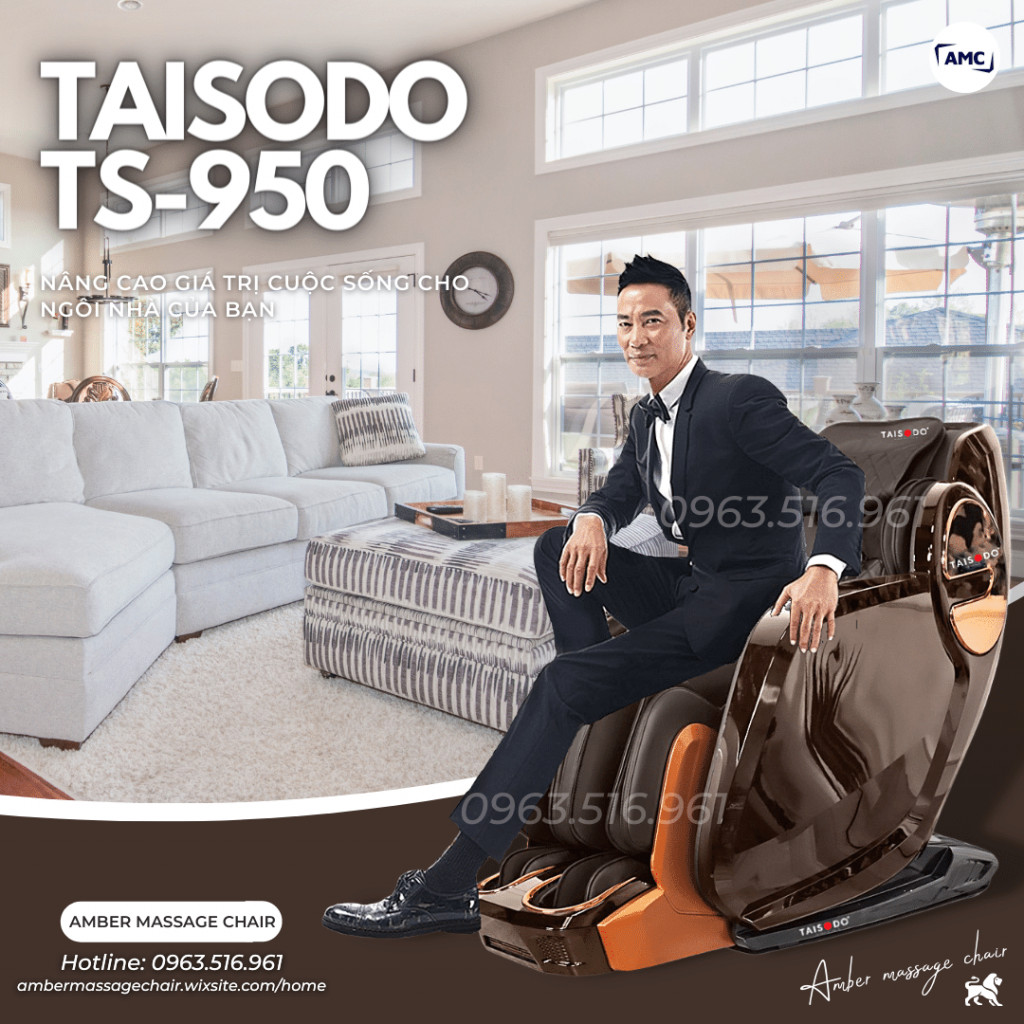 Ghế massage Taisodo 950 ( TS-950 ) Cao Cấp, Đỉnh Cao, Hiện Đại Bậc Nhất 2021