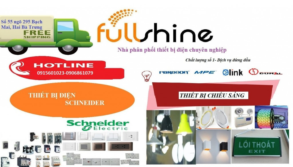 Công ty TNHH FULLSHINE  (Chuyên phân phối các sản phẩm Thiết Bị Điện )