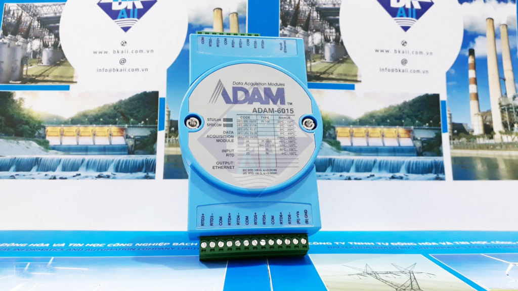 ADAM-6015: Module ngõ vào RTD 7 kênh cách ly, hỗ trợ Modbus TCP