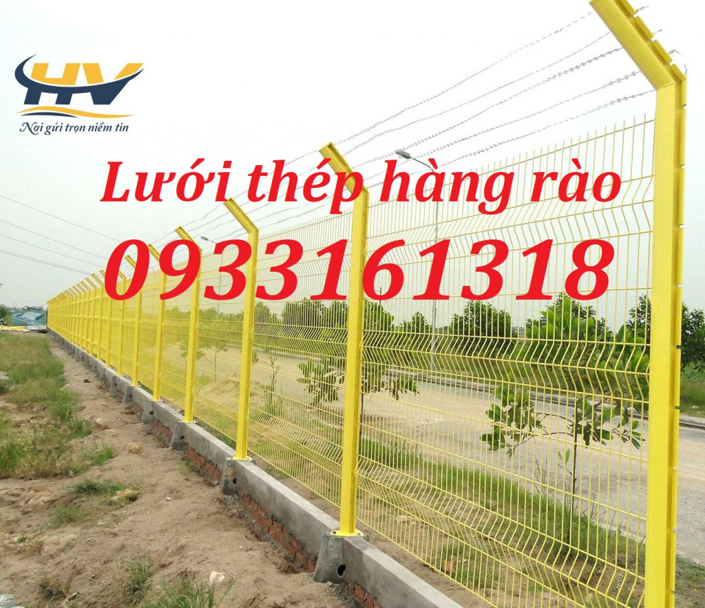 Hàng rào mạ kẽm chấn sóng, hàng rào lưới thép Bình Phước