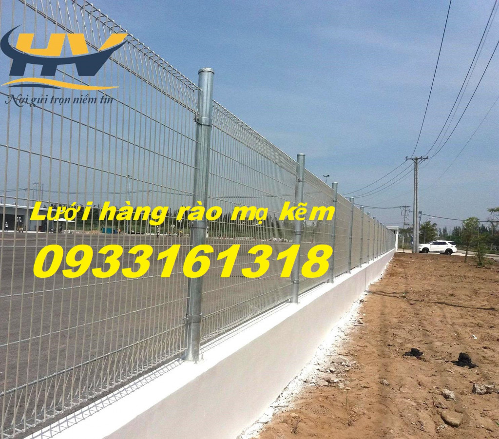 Hàng rào mạ kẽm chấn sóng, hàng rào lưới thép Bình Phước