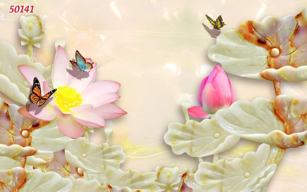 Tranh gạch 3D - Tranh hoa hiện đại