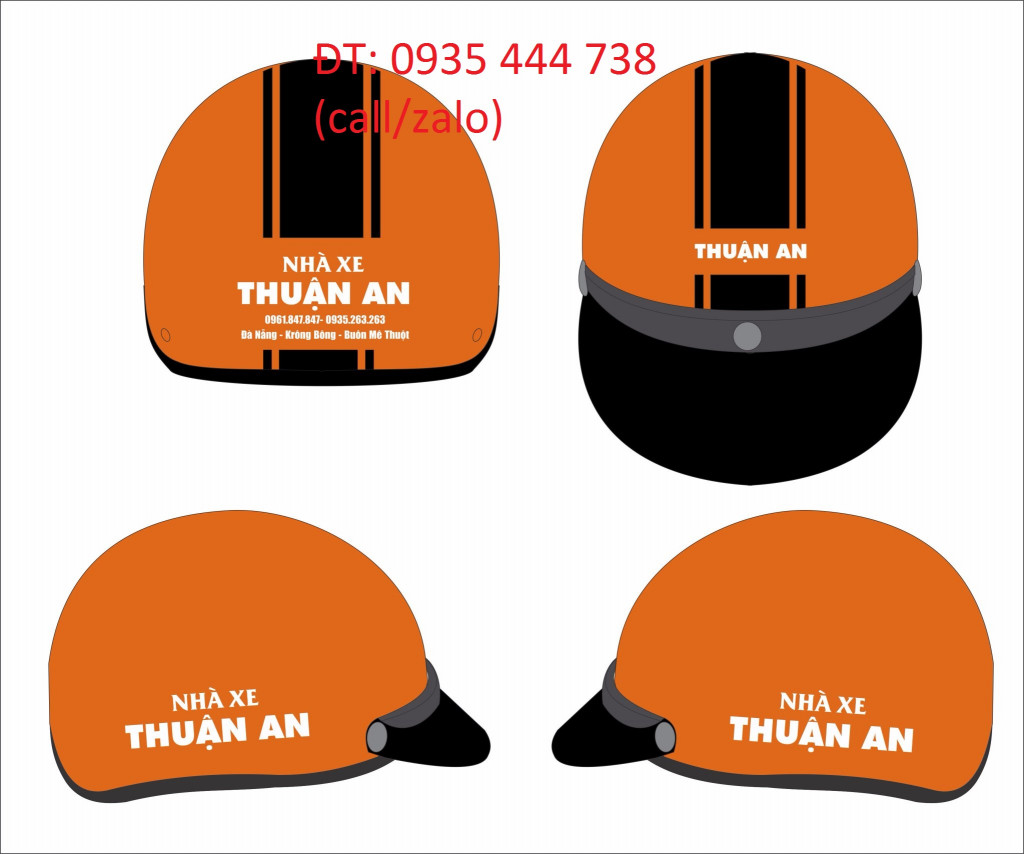 Cung cấp nón bảo hiểm in logo theo yêu cầu