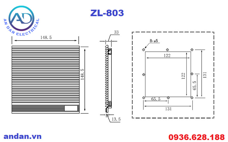 Lọc bụi quạt hút – Fan Filter ZL-803