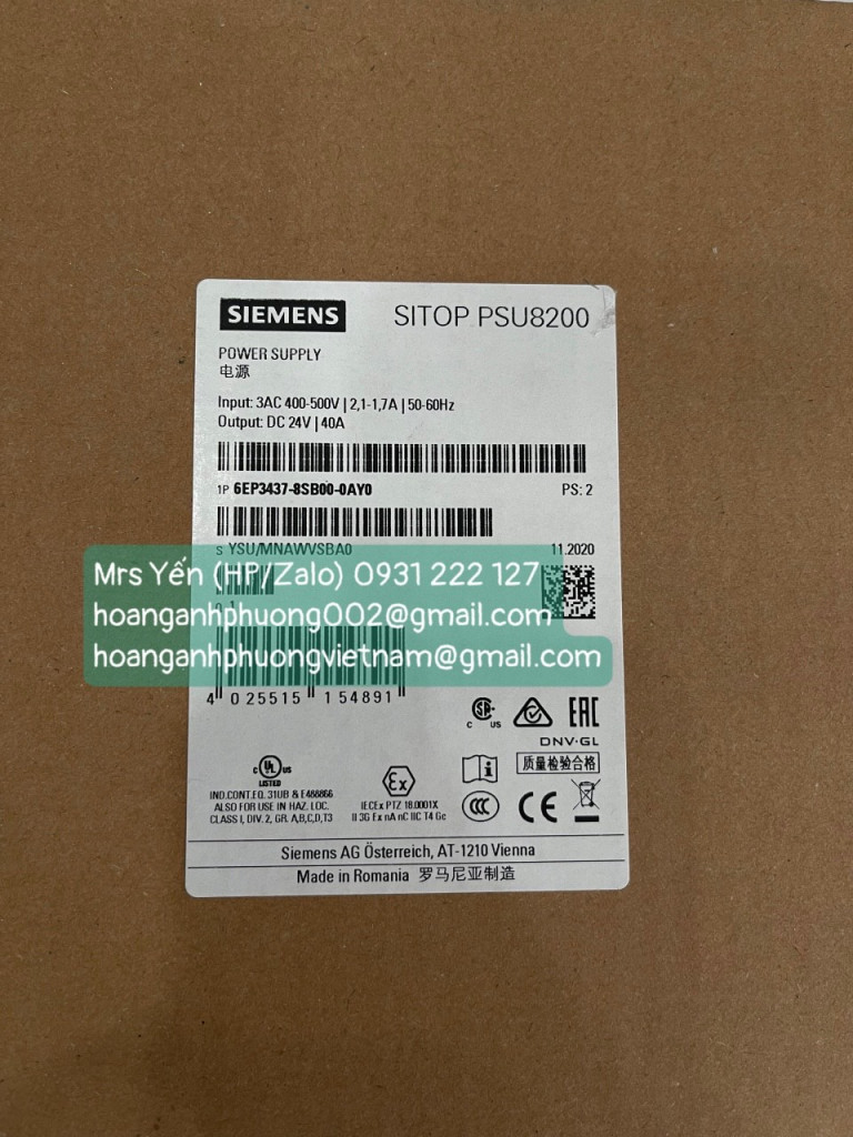 6EP3437-8SB00-0AY0 | Siemens | Bộ nguồn | Hoàng Anh Phương