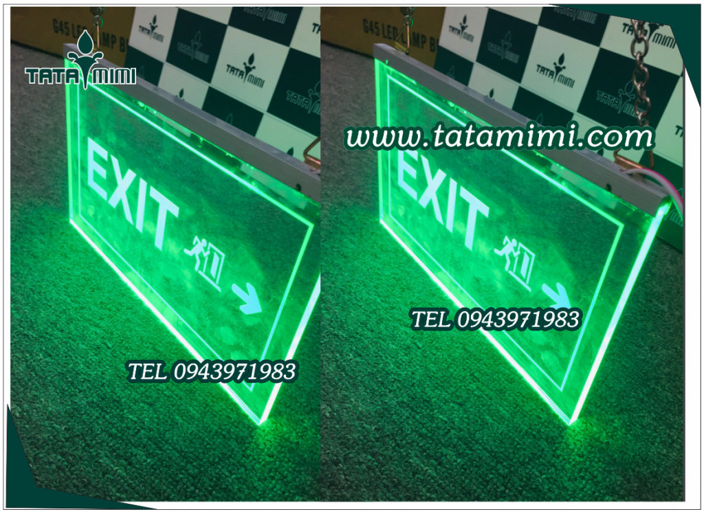 Bảng exit-wc- có led nội dung hiển thị 2 mặt