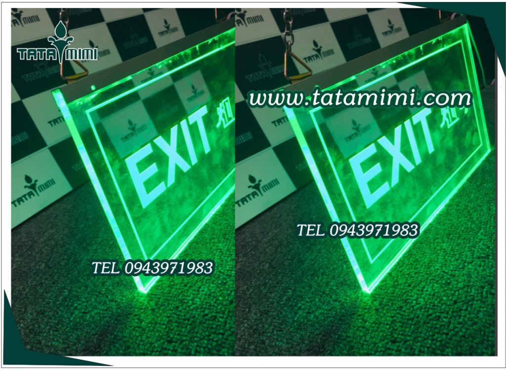 Bảng exit-wc- có led nội dung hiển thị 2 mặt