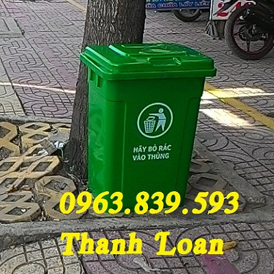 Thùng rác 240L - thùng rác nhựa thu gom rác môi trường chất lượng