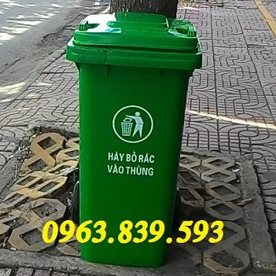Thùng rác 240L - thùng rác nhựa thu gom rác môi trường chất lượng