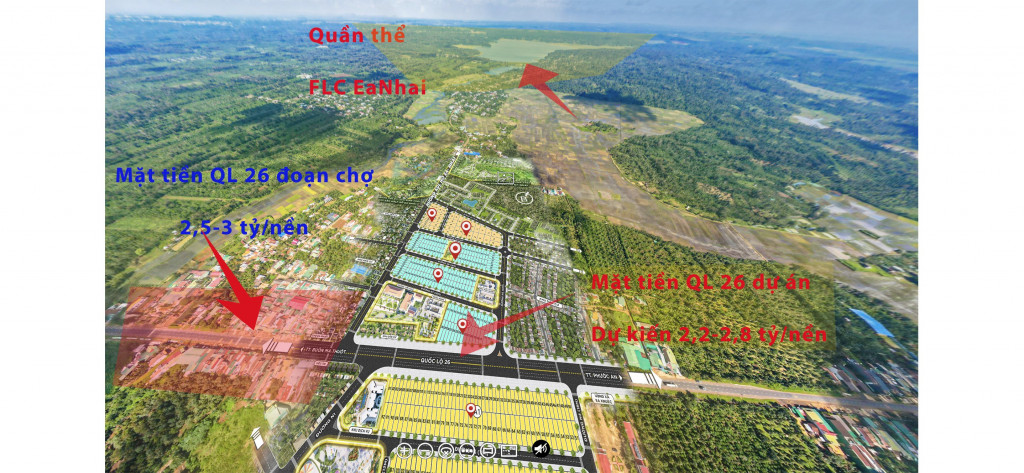 Điều chỉnh quy hoạch phát triển khu vực Huyện Krong Pắk, đất thổ cư cực Hiếm