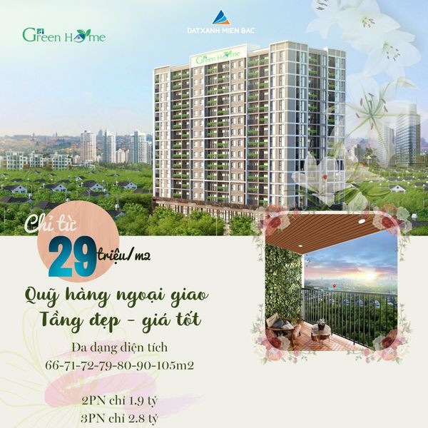 [CHỈ 700TRIỆU]Sở hữu căn hộ 3PN 81m2“Panorama”CỰC HOT–CỰC HIẾM kđt Việt Hưng