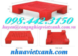 Pallet nhựa 600x600x100mm PL07LS giá rẻ call 0984423150 Huyền