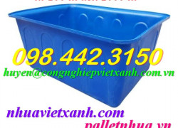 Thùng nhựa chữ nhật dung tích lớn 100 lít đến 2000 lít giá rẻ call 0984423150 - Huyền