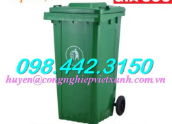 Thùng rác 160 lít nhựa HDPE