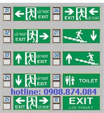 Đèn exit thoát hiểm, đèn báo chỉ hướng thoát hiểm giá rẻ toàn quốc