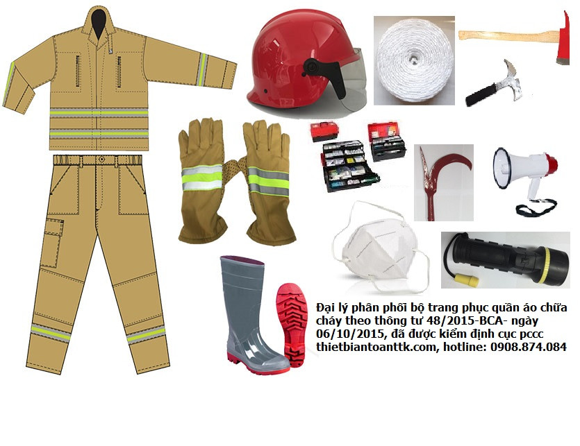 quần áo lính cứu hỏa, quần áo cảnh sát phòng cháy chữa cháy
